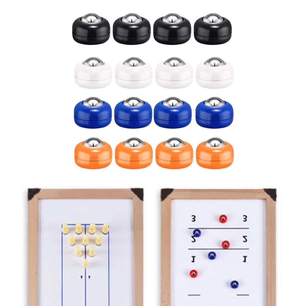 16x Shuffleboard Pucks Indoor Games Diameter 25mm Table for