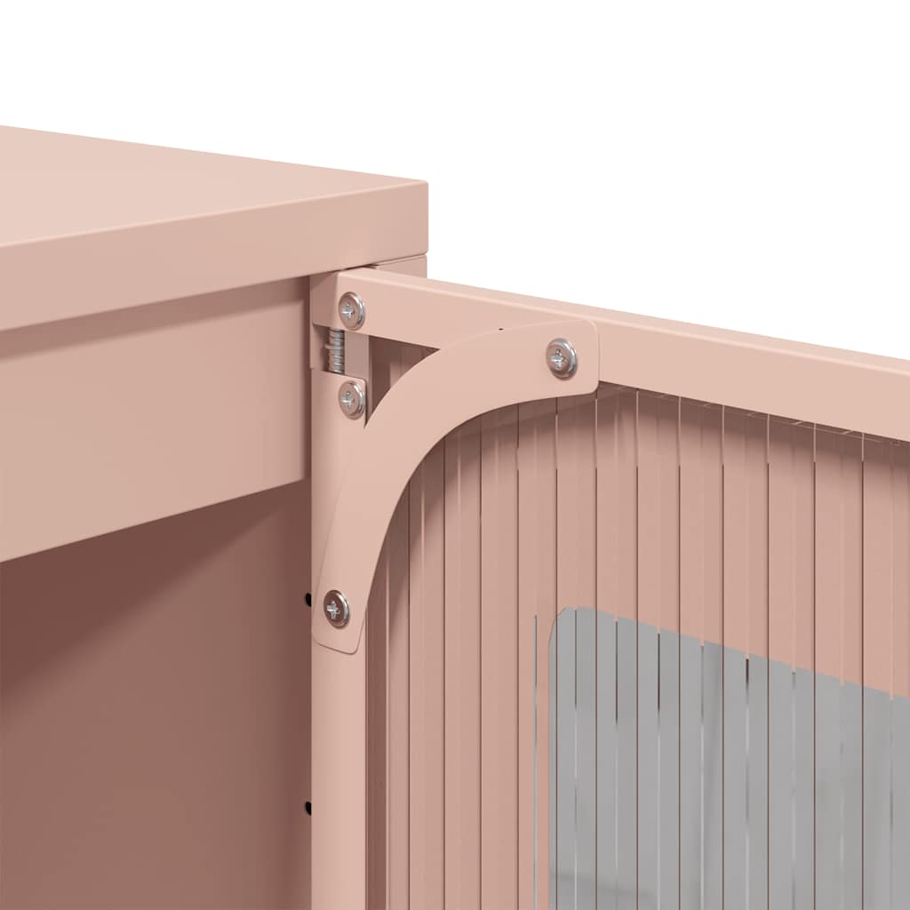 Sideboard Pink 36 x 39 x 107 cm Cold Rolled Steel