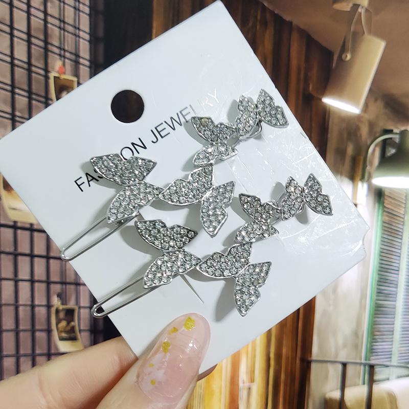 Kristall für Frauen Koreanische Neue Haarnadeln Mädchen Geometrische Perlen Haarspangen Mode Haarklammer Seitenclip Haaraccessoires