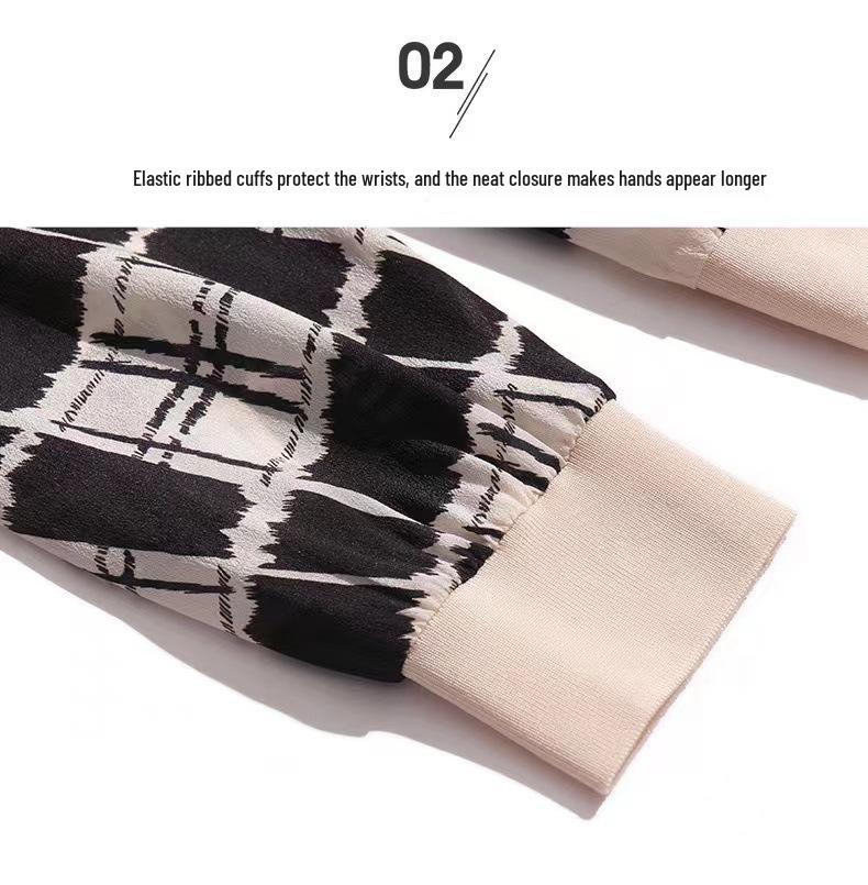 Women's Chiffon Baseball Jacket - Summer 2026 - Printed Long Sleeve Loose Sun Protection Shirt/Cardigan