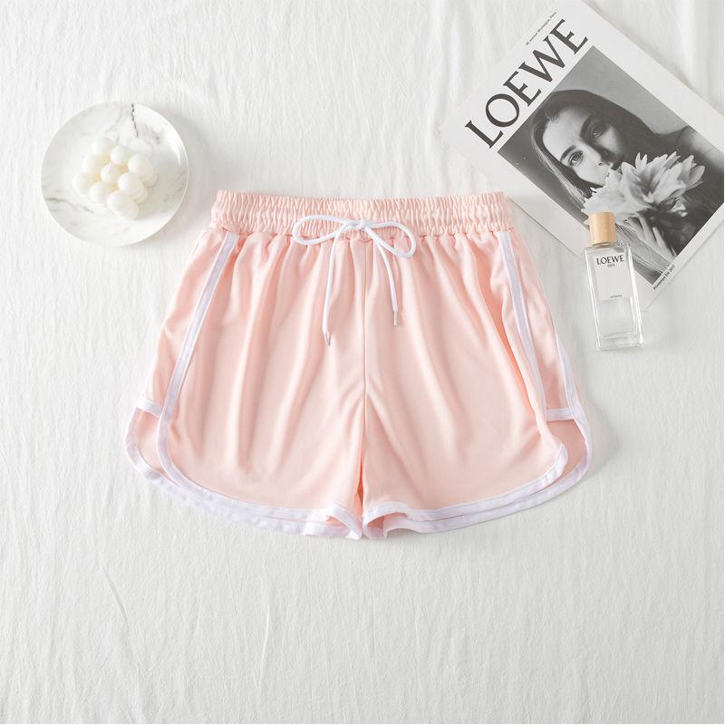 

Спортивные шорты женские летние шорты с защитой от пустышек повседневные женские пляжные шорты с эластичной резинкой на талии Correndo домашняя одежда свободные короткие брюки 2XL розовый