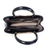 Women's New Arched Bead Pattern Top Handle Bag Versatile Crocodile Print Crossbody Purse