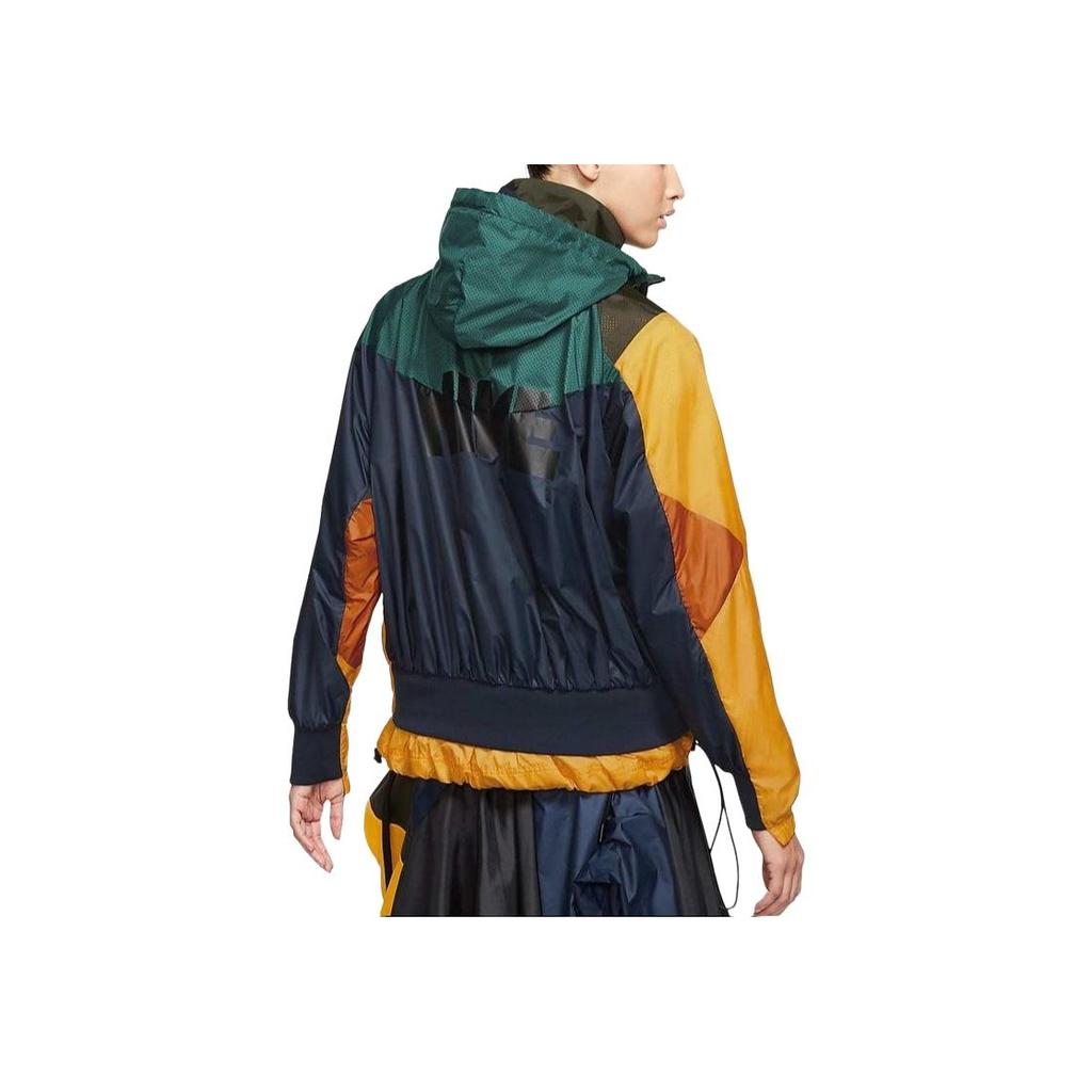 Nike X Sacai Hooded Anorak University Gold/Sequoia Women Outerwear Multi-Color CD6298-739