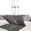 2pcs Portable Solar Panel Stand Adjustable 360° Stainless Steel Bracket For Camping Solar Panel Bracket Solar Power Parts