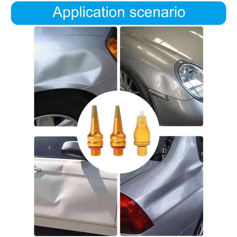 Ceramic Tip Dent Repair Tool Set Of 3 Perfect For Quick And Easy Car Body Restoration Home Garage Or Outdoor Emergencies