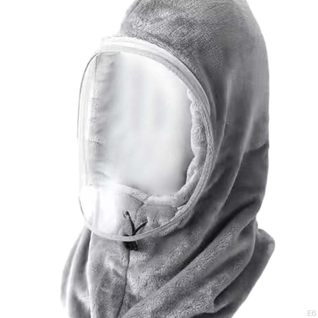 Balaclava Ski Hood Headwear Breathable Winter Hat Detachable Face Cover for Outdoor Sports Snow