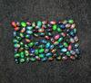 Opal Negru Etiopian Natural Multi Fire Oval Cabochon Piatră Prețioasă Liberă Lot 17 Bucăți 4*6 MM 5 CT Cabochon Opal Negru Piatră Prețioasă Pentru Realizarea Bijuteriilor
