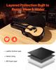 Acoustic Guitar Hard Case, 1195 MM, Hard-Shell Protective Travel Carrying Case with Accessory Compartment, Foam Padding, Portable Handle, Shoulder