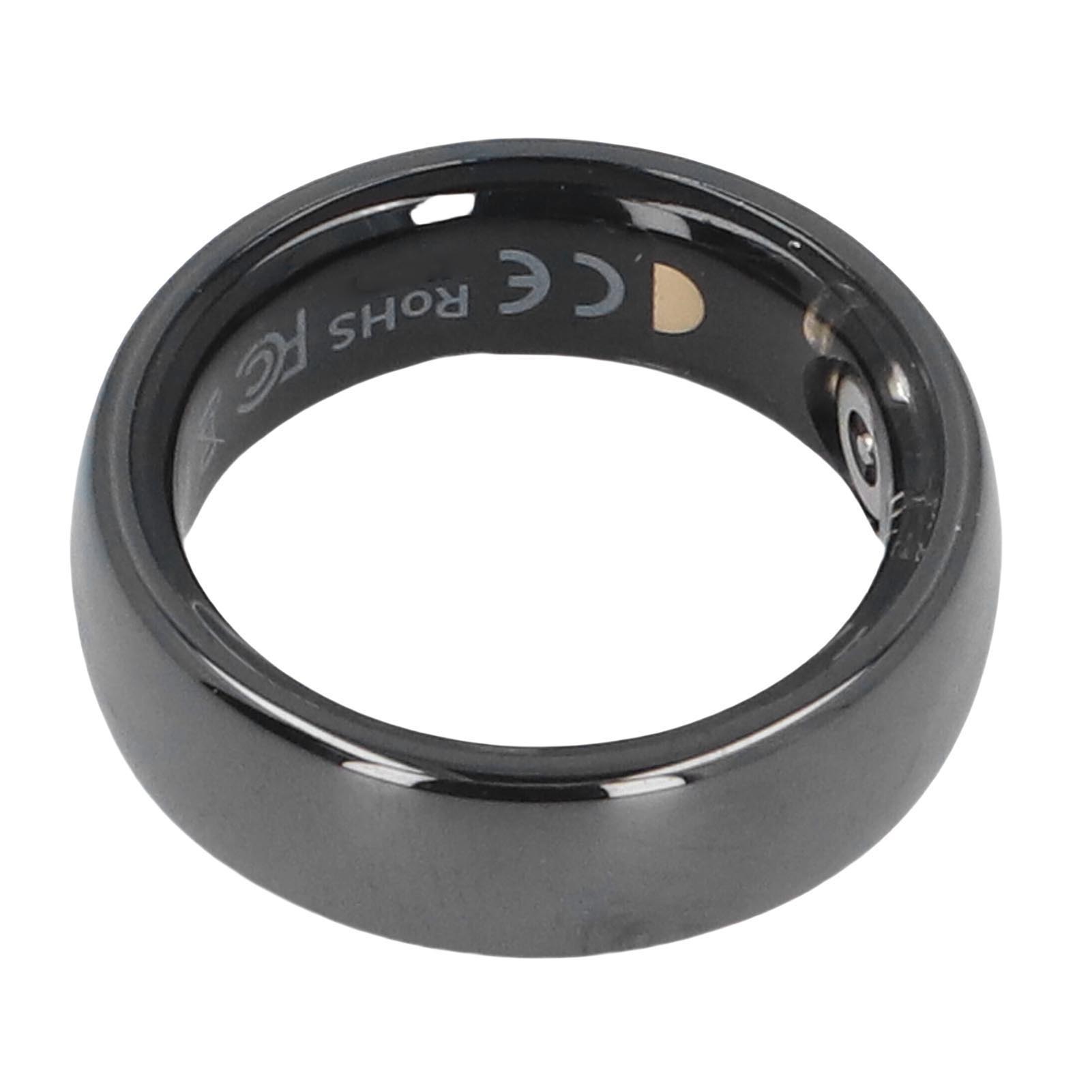 

Розумне кільце для здоров я 5ATM Водонепроникне Низьке енергоспоживання Керування жестами Функція камери Кільце для здоров я Size 9(Inner 19mm/0.75in) чорний