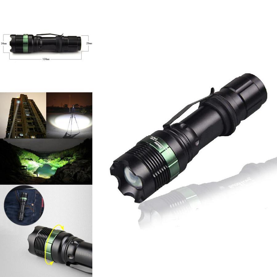 High-powered Led Flashlight With Adjustable Focus And Skid-proof Design