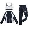 Yolrky Junior Girls' Fitness Swimsuit, Long Sleeve, Separate 3-Piece Set, Kids' Swimsuit, Rash Guard, School Swimsuit (160)