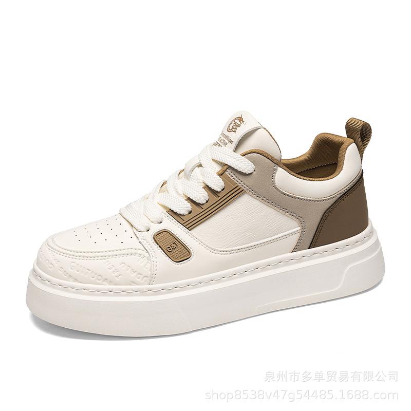 Low-top soft-soled leather classic trendy comfortable cushioning sports skateboard shoes can be worn in all seasons