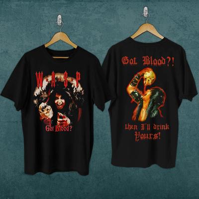 WASP Έφαγε Αίμα Μετά Θα Πιω το Δικό Σου Μουσικό T-Shirt Για Φίλους S-5XL