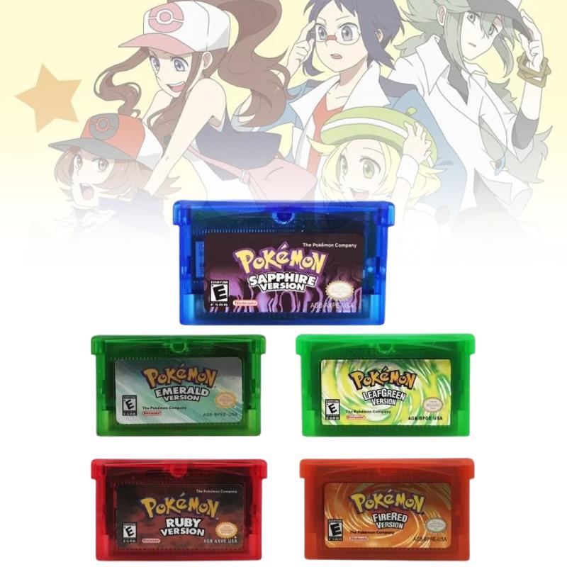 Nostalgic Ndsl Gbm Gbasp Gba Game Cartridge Collection With Legendary Pokmon Designs