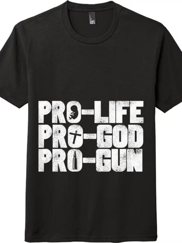 Pro Life Pro God Conservative Patriotic USA Freedom T-Shirt Unisex