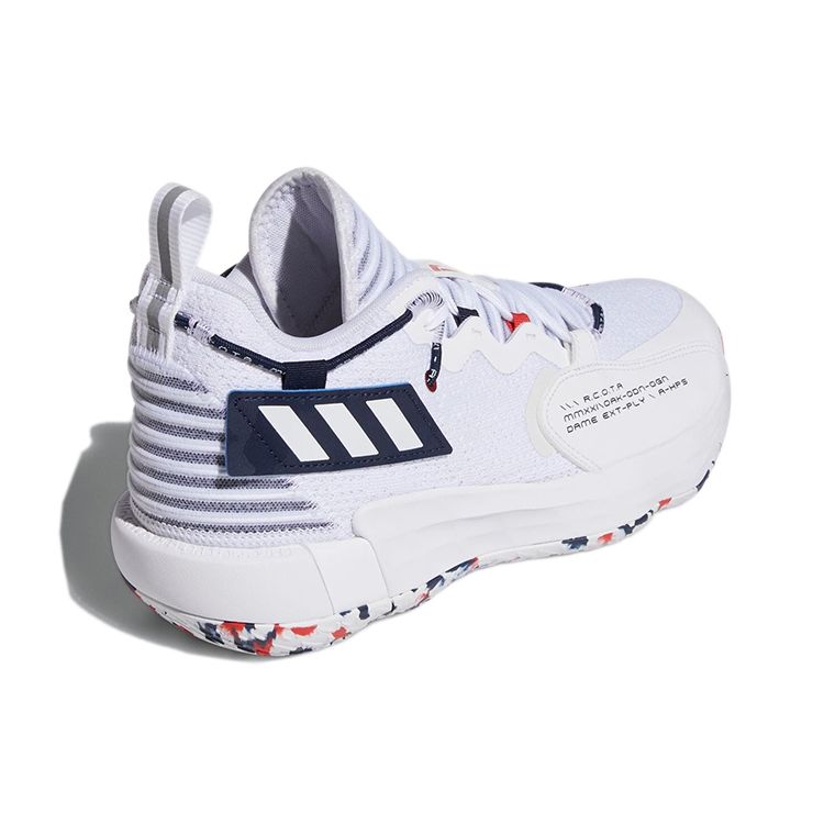 Adidas Кроссовки унисекс Dame 7 EXTPLY GCA USA Белая обувь-белая команда-темно-синий GW2946