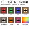 4-Head RGB LED Wall Lamp, Motion Sensor Magnetic Atmosphere Light, USB 5V Rechargeable Gradient Indoor Lighting