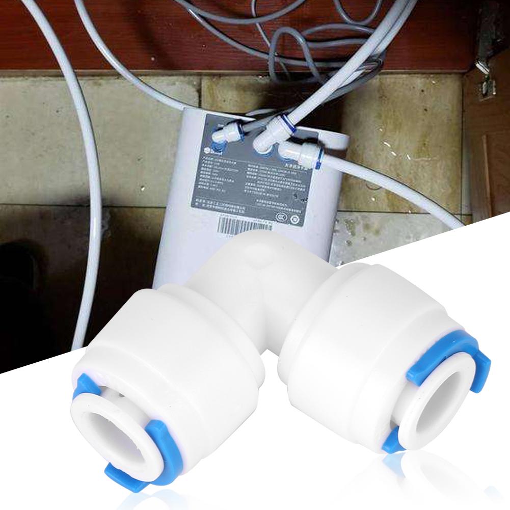 

PE Pipe Connector Joint for Water Purifier Pipe Fitting (4040 G1 4 Elbow Extension Joint 5Pcs)