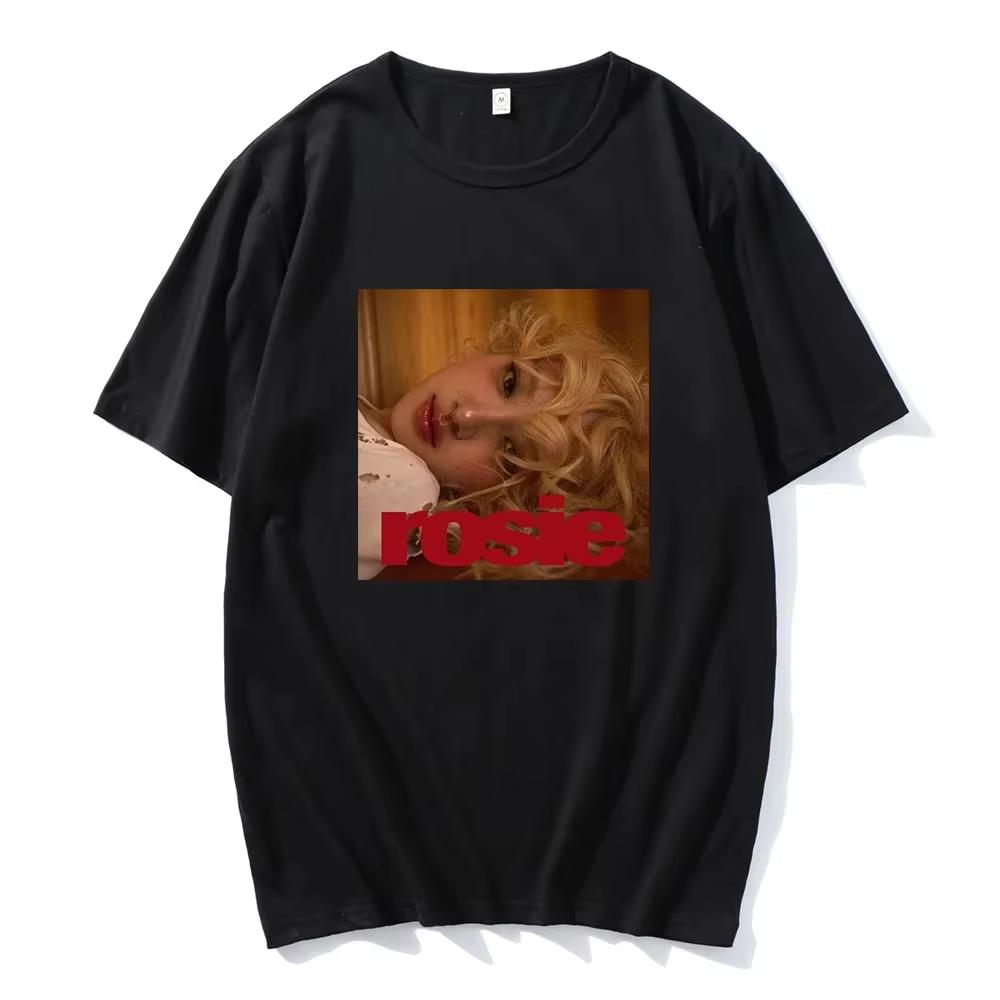 Rosé New Album Number One Girl Same T Shirt Menwomen Clothing Harajuku Tops Y2k High Quality Suitable For Both Men And Women