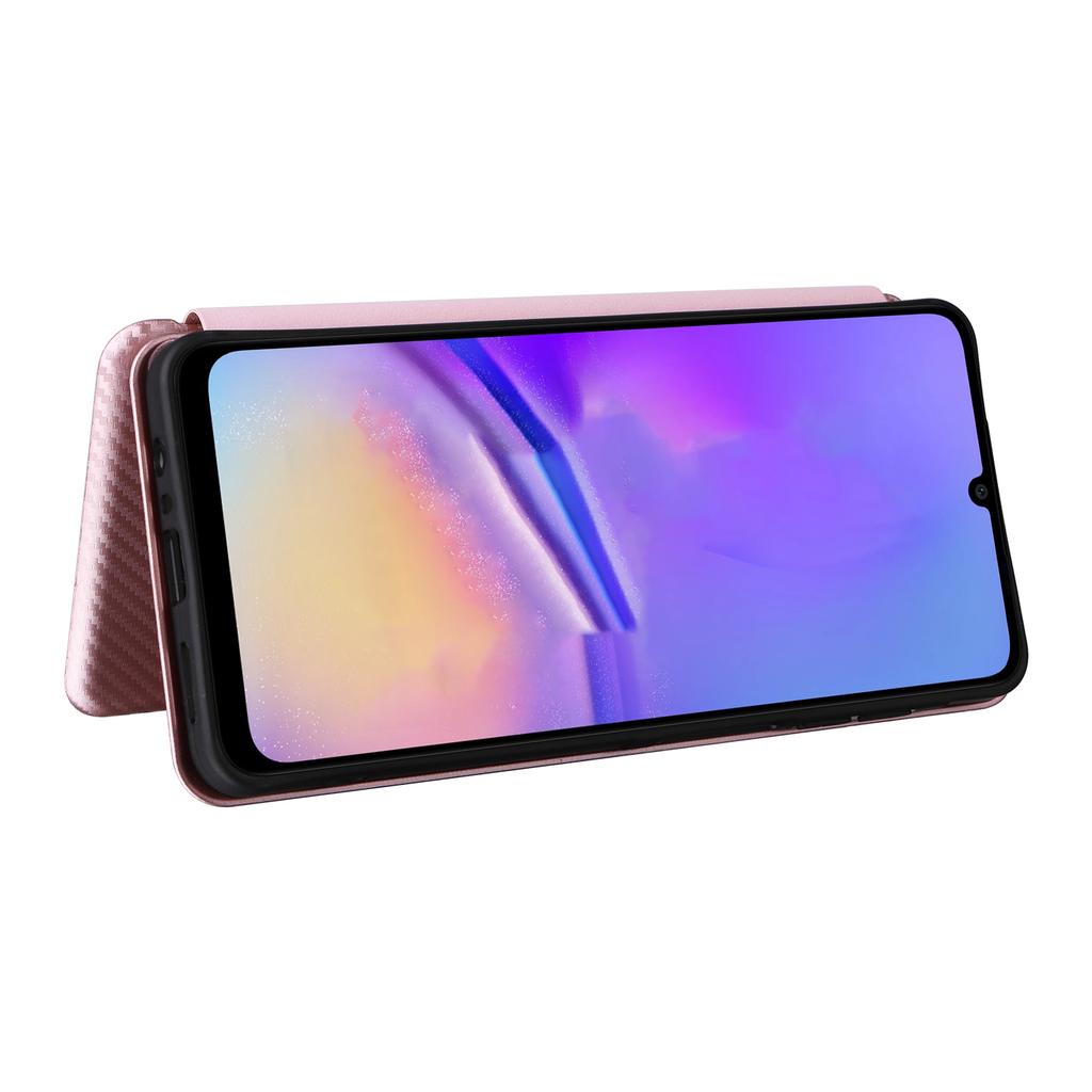 For Samsung Galaxy A07 5G/A07 4G Case Carbon Fiber Texture Drop-Proof PU Leather Phone Cover