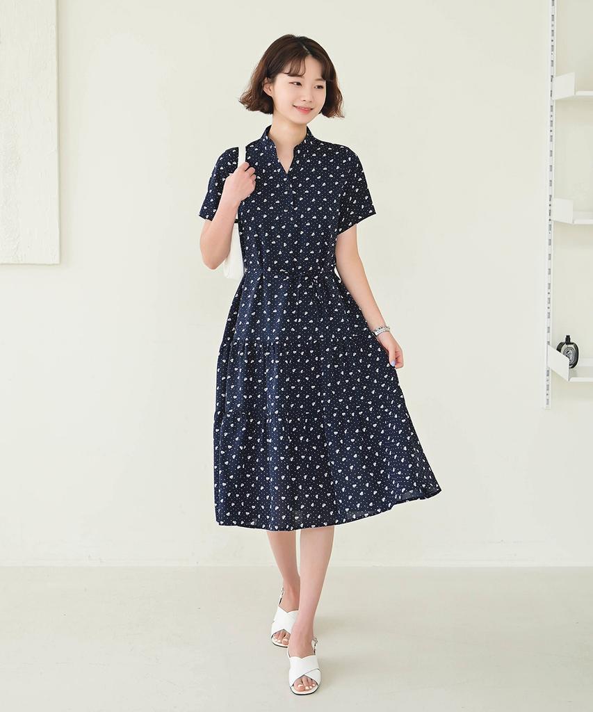 Ppaeppae Dot Flower Long Dress