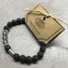 Lava Stone Bracelet With Buddha Rose Quartz