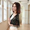 Fake Collar Lace Scarf Veil Headband Cape Hip Scarf Simple Flower Scarves Ladies