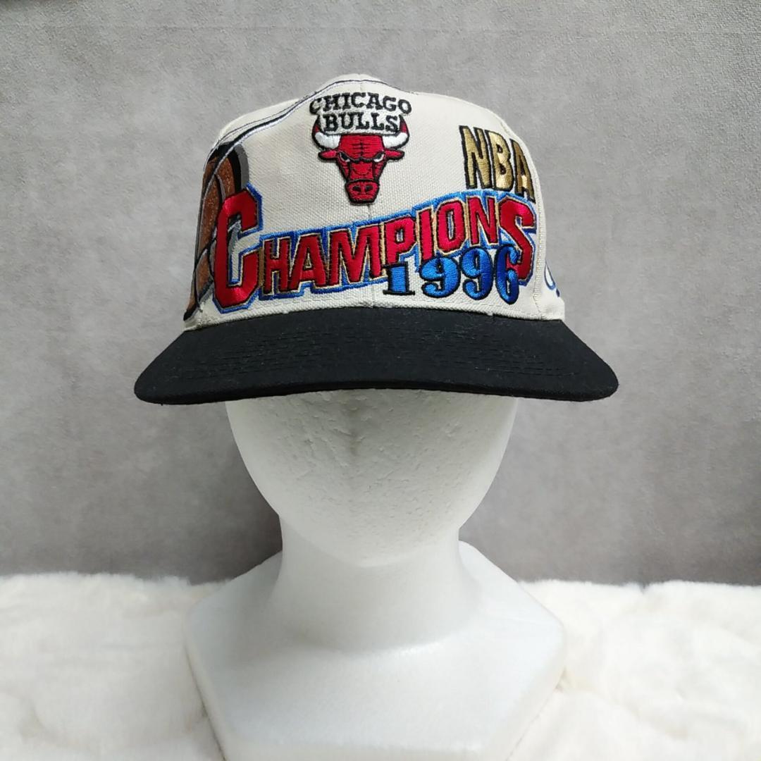 Used Chicago Bulls Cap CHICAGO BULLS Hat NBA Championship 1996