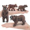 High-quality Brown Bear Figurine Set For Kids Imaginative Play And Forest Animal Learning