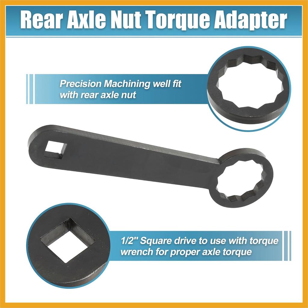 Rear Axle 36mm Wrench Tool Rear Wheel Axle Torque Wrench Hand Tool For Harley Davidson Touring Motorcycle HD-47925 Rear Axle Nut Torque Adapter for