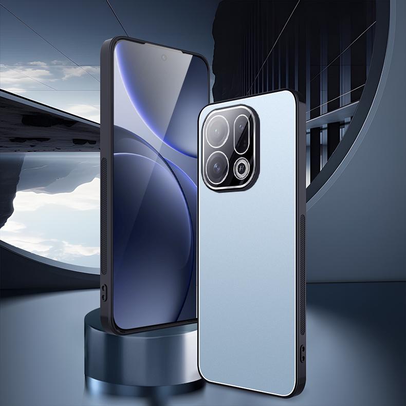 For OPPO Find X9 X9 Pro AG Aluminum Alloy TPU Soft Case with Integrated Lens Anti-Slip Drop-Proof and Anti-Fingerprint
