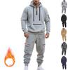 2025 Cross-Border Mens Casual And Fashion Sports Pullover Sweater Multi-Color Patchwork Long-Sleeve Set