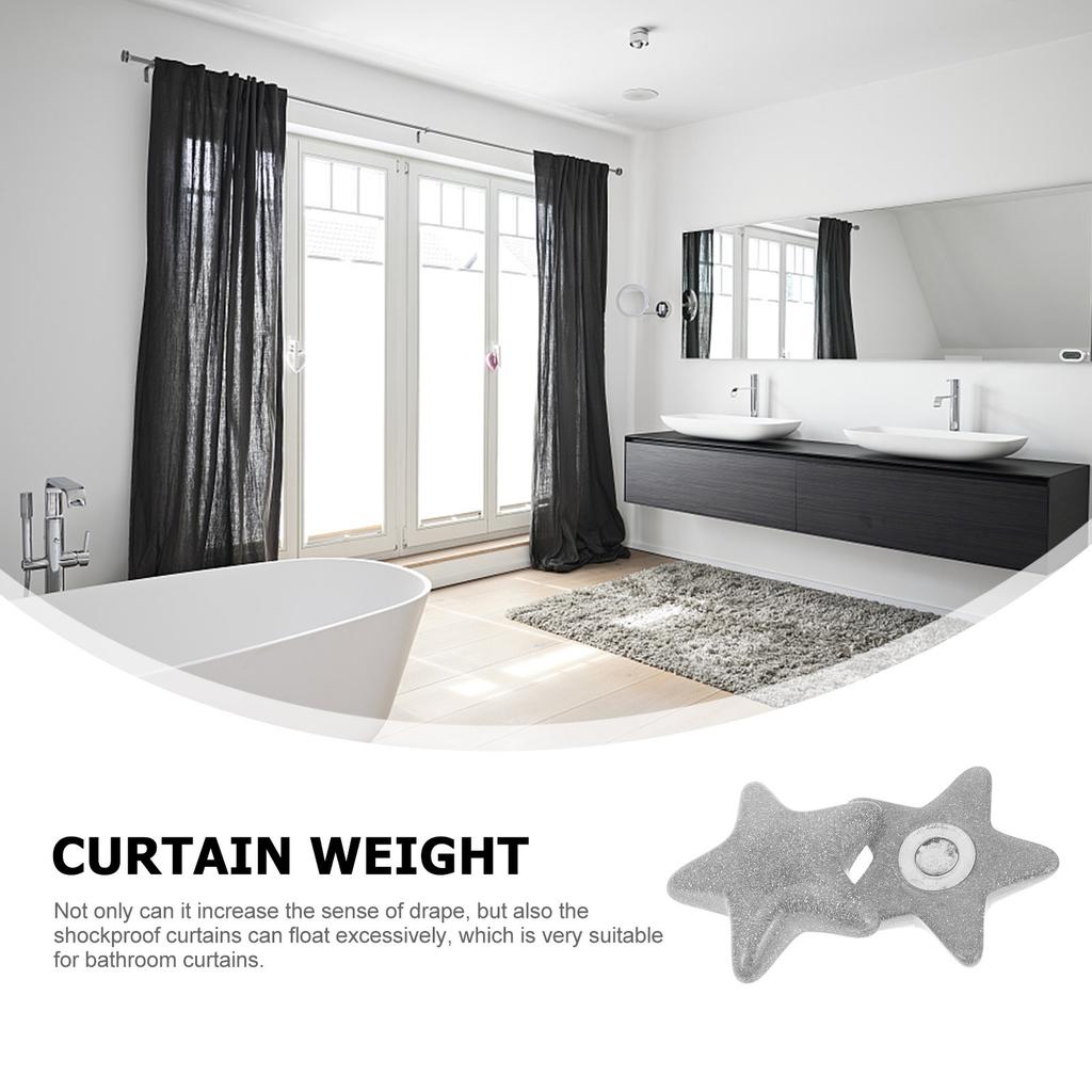 6Pairs Magnetic Curtain Weights Curtain Bottom Weight Block Easy Fix Shockproof Bathroom Drapery Pendant Screening Bottom Magnet
