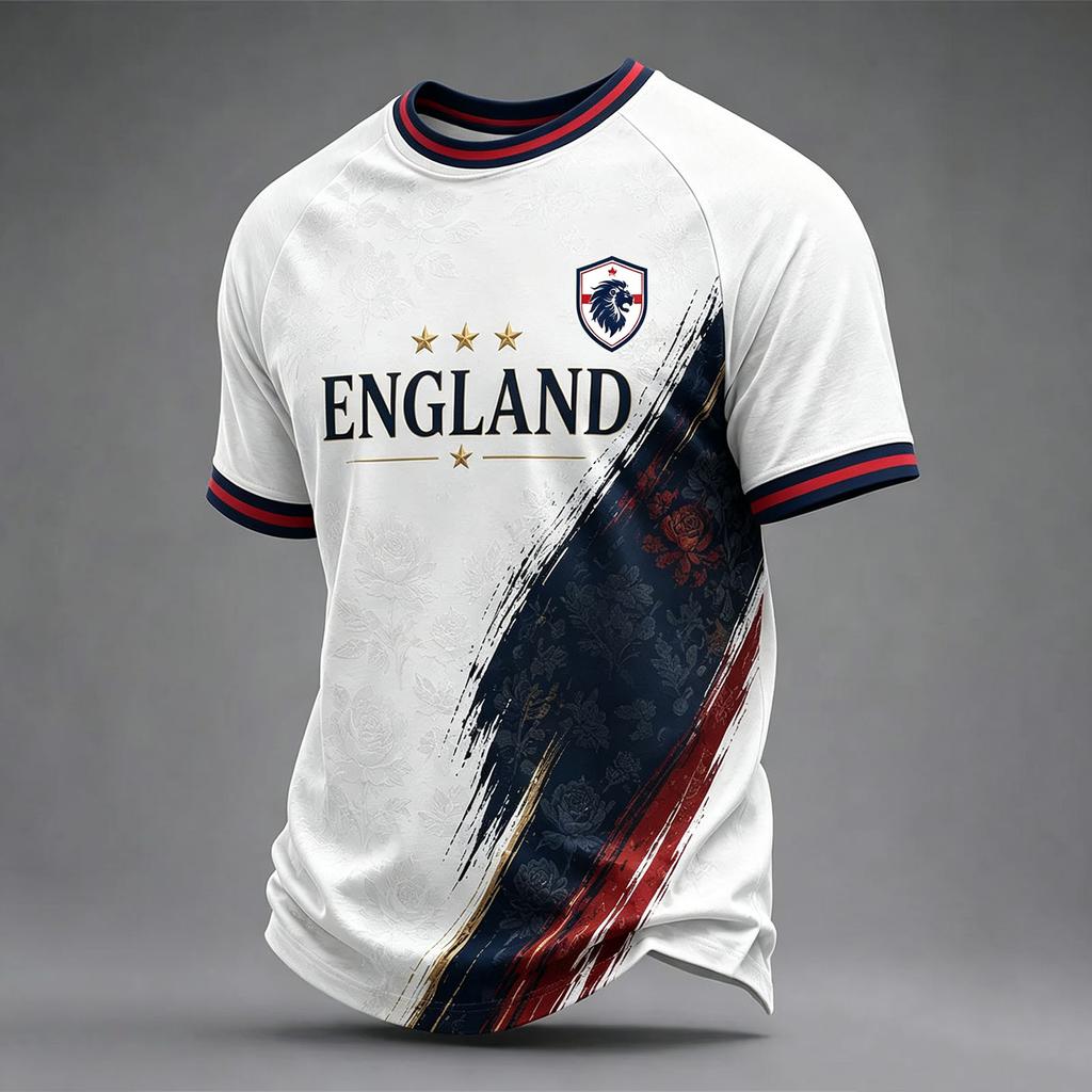 Men's Casual Short Sleeve T-Shirt Round Neck with USA Letter Graphic for Everyday Wear