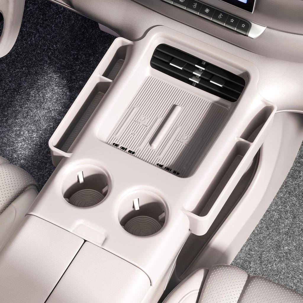 IM LS8 Lower Center Console Storage Box with Anti-Slip Silicone Pad for 26 Car Models