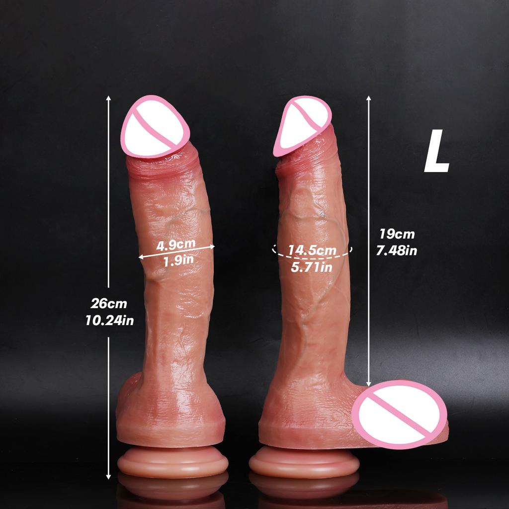 Oversized Soft Realistic Thick Dildo Gay Sex Toy for Women Suction Cup Big Dick Anal Plug Vaginal Masturbators Silicone Penis