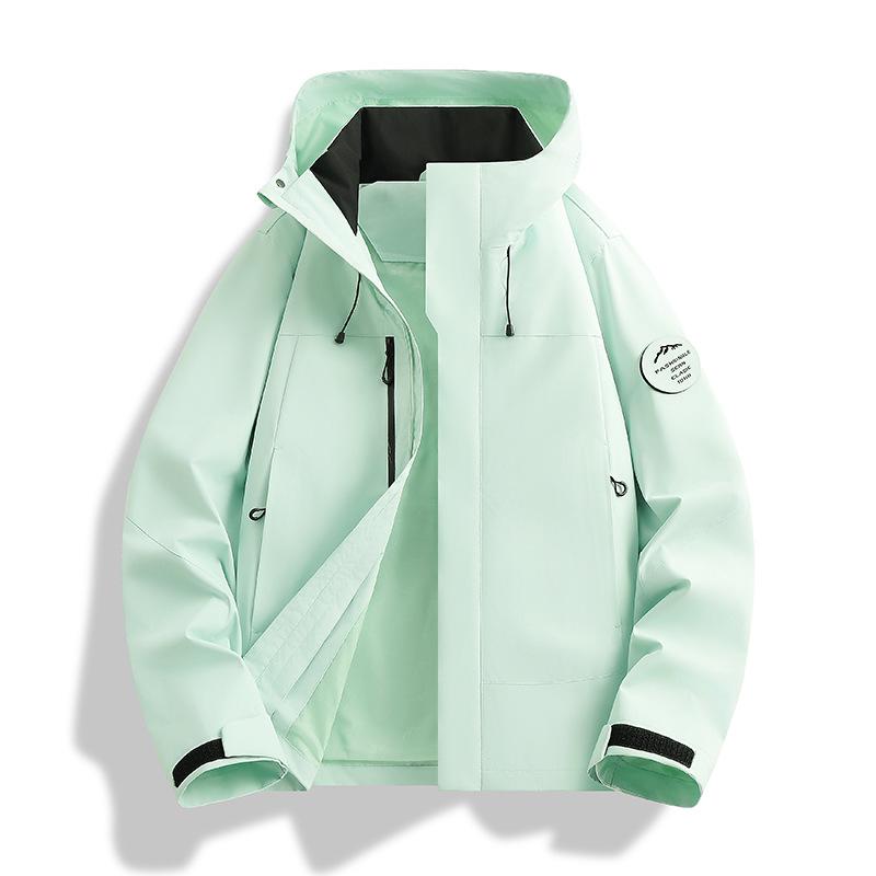 Camel Unisex 3-in-1 Mountaineering Jacket: Graphene-Lined, Windproof, Waterproof, and Warm, New Style, Two-Piece Set.