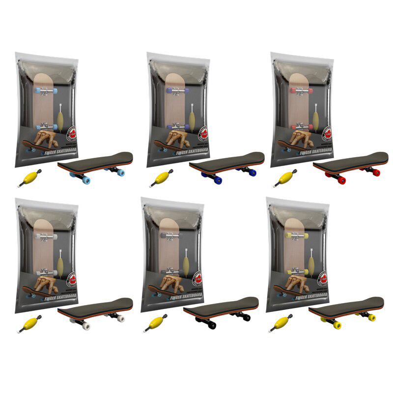 1 Set Maple Professional Finger Skateboards Adult Children Indoor Finger Sports Novel Finger Toys