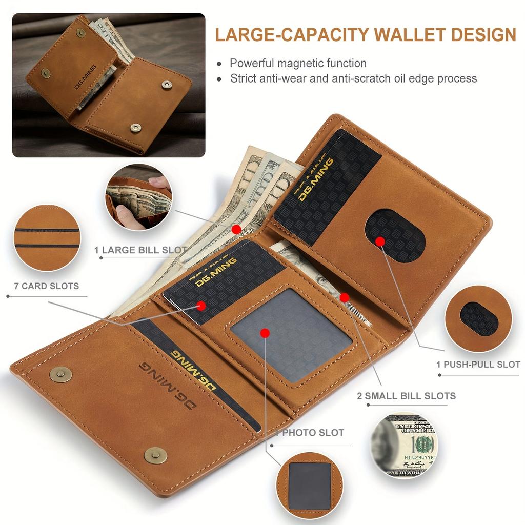 1 Men's Anti-theft Business Card Holder Credit Card Holder Simple Wallet Large Capacity Multiple Card Slots with Transparent Win