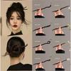 Sandalwood Women's Hairpin: Elegant Modern-Chinese Style Wooden Updo Stick