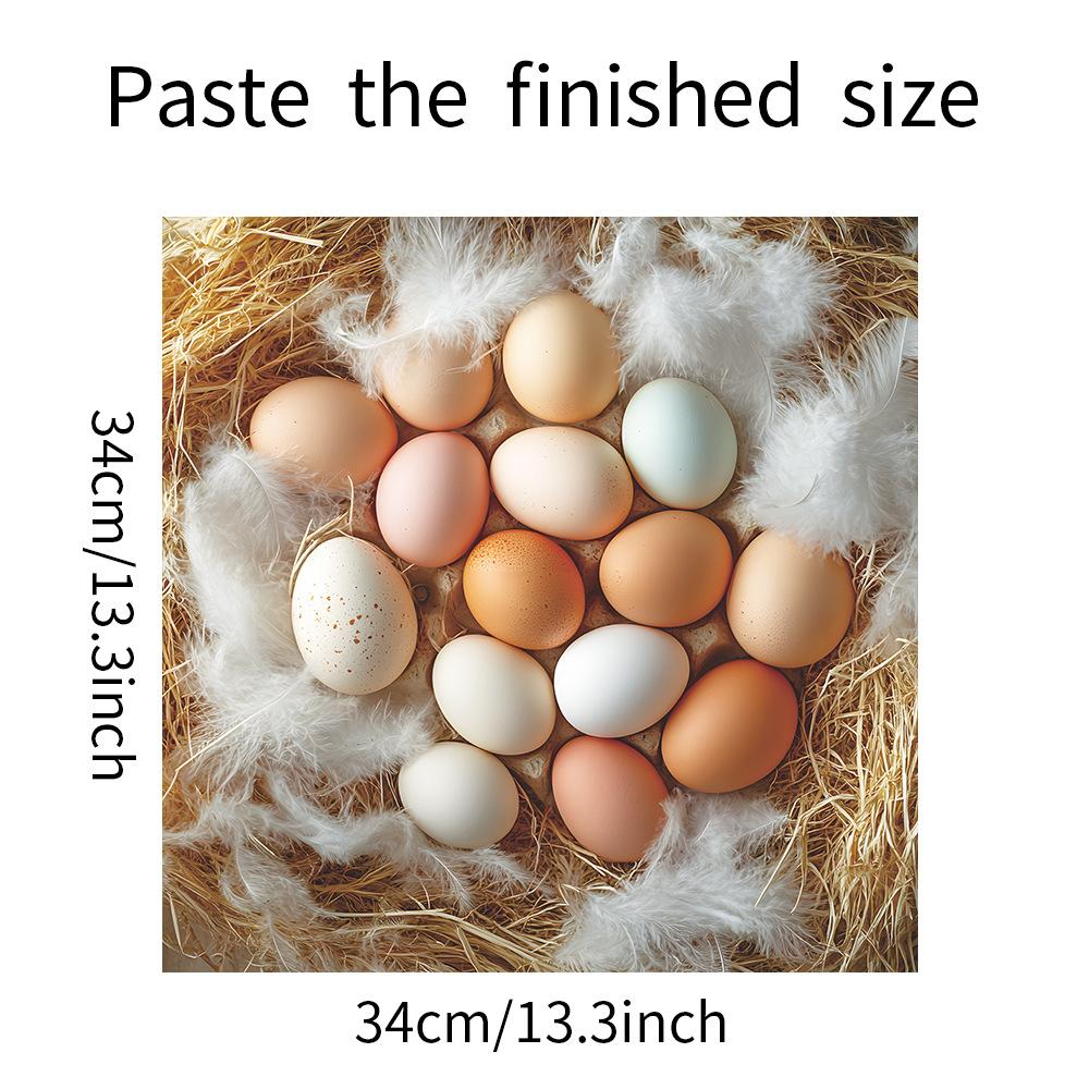 

Куриное гнездо Яйцо Перо Домашняя Кухня Украшения Декоративные Наклейки 34*34cm/fun-f332