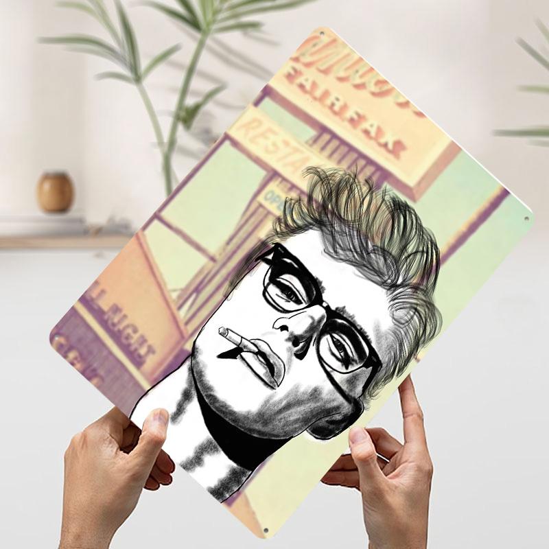 Jimmy Poster Customized Vintage Metal Signs Wall Art Retro Tin Plaque for Living Room Decorations Home and Decoration Gaming