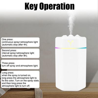 Purifier Portable Electric Air Humidifier Mini USB Aroma Diffuser Cool Mist Sprayer with Colorful Night Light For Home Car