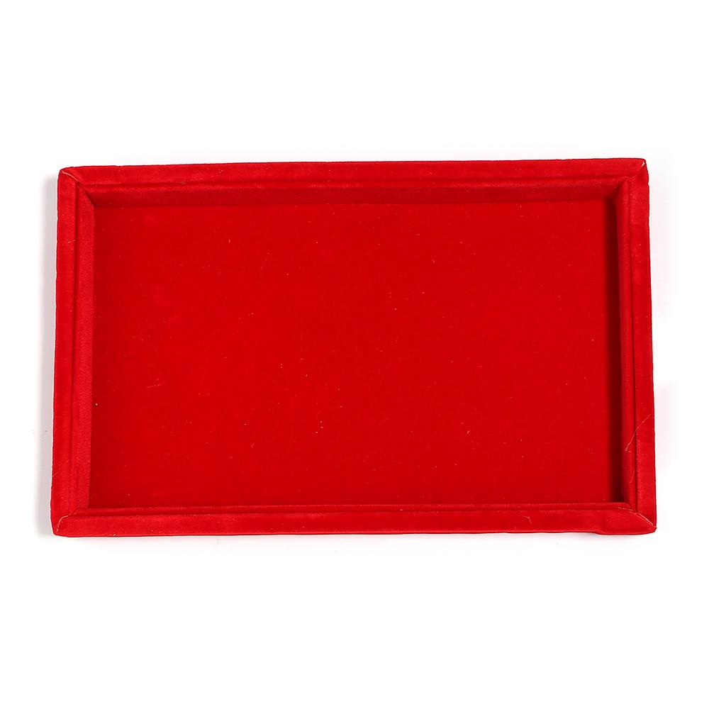 1Pcs Velvet Jewelry Display Colorful Exquisite Holder Portable Ring Earrings Necklace Organizer DIY Jewelry Storage Box Trays