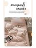 Class A Winter-Ready Milk Velvet Lace 4-Piece Set: Soft, Double-Sided Coral Fleece in Cream Style