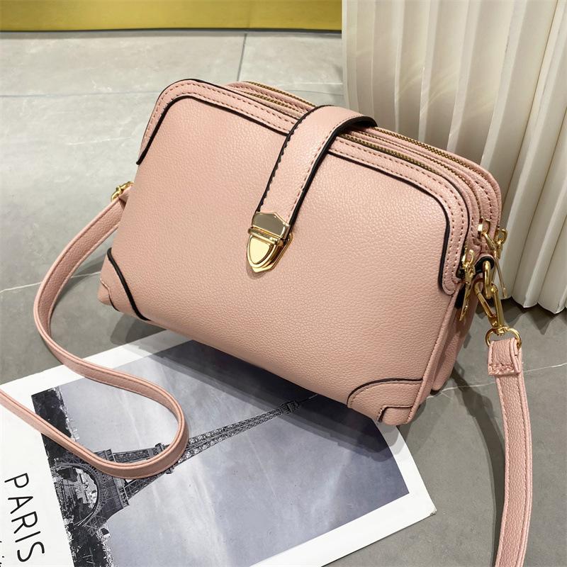 Yogodlns Fashion Phone Shoulder Bag Women PU leather Crossbody Bag Casual Small Square Bag Solid Color Messenger Handbag Purses