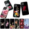 Hülle für Apple iPhone 16 15 14 Plus 13 12 Mini 17 Pro Max + ProMax 16E Air Handyhülle Pfingstrose Rose Lavendel Blume