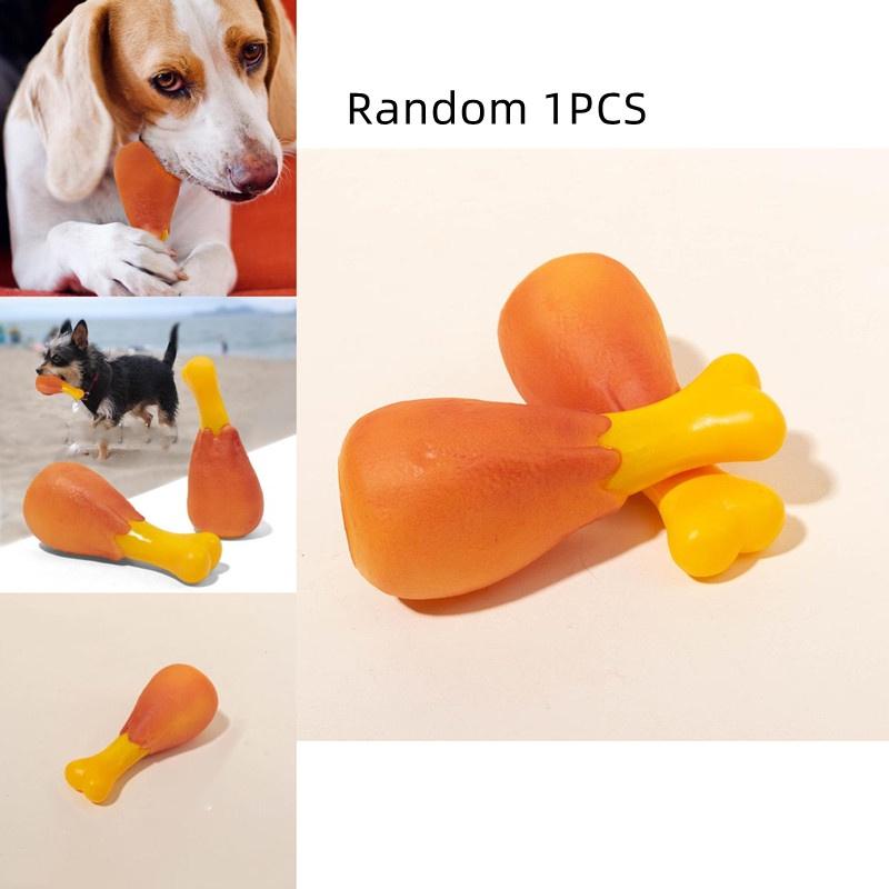 Authentic Simulated Round Chicken Leg Dog Toy For Chewing And Teeth Cleaning
