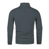 Spring and Autumn Men's Half High Collar Zipper Knitted Sweater Loose Sweater Casual Long Sleeve Knitted Sweater