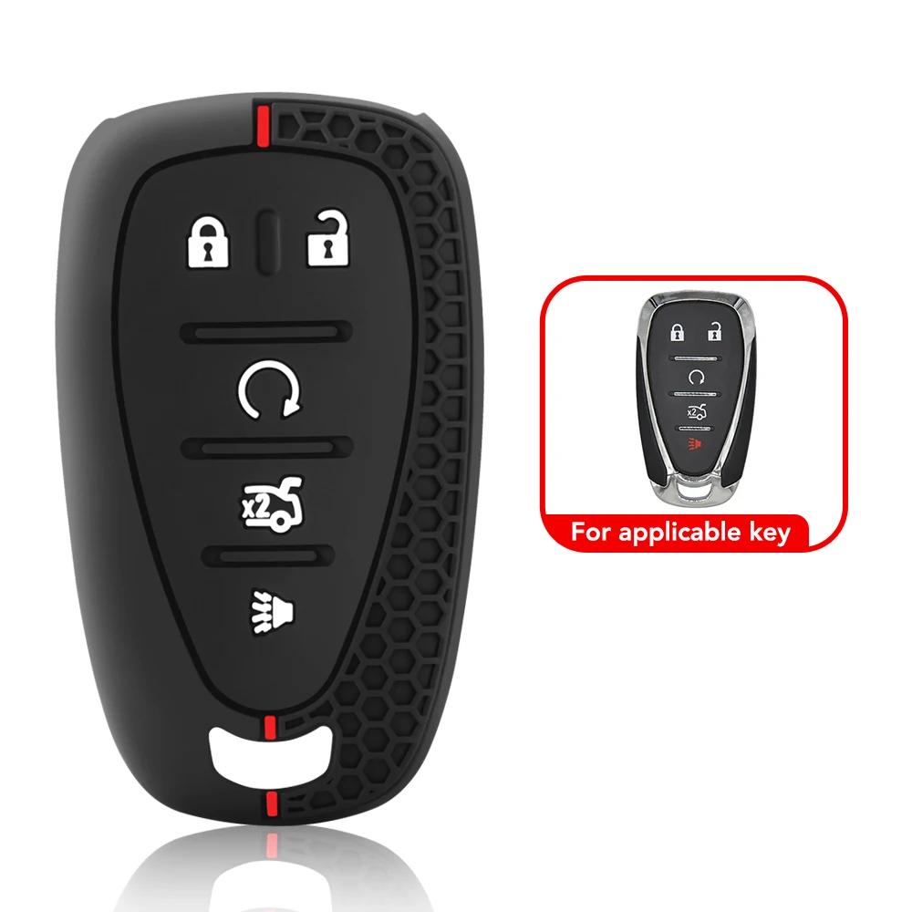 

Чехол для автомобильного ключа для Chevrolet Volt Bolt Trax Malibu Blazer Traverse Onix Equino Orlando Cruze Spark Sonic Camaro Shell Fob чёрный